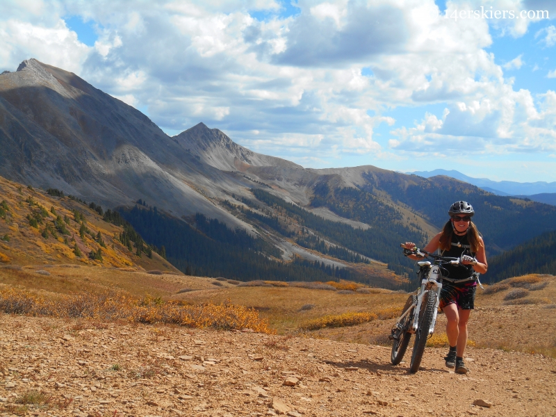 mountain biking trail 583 near Crested Butte