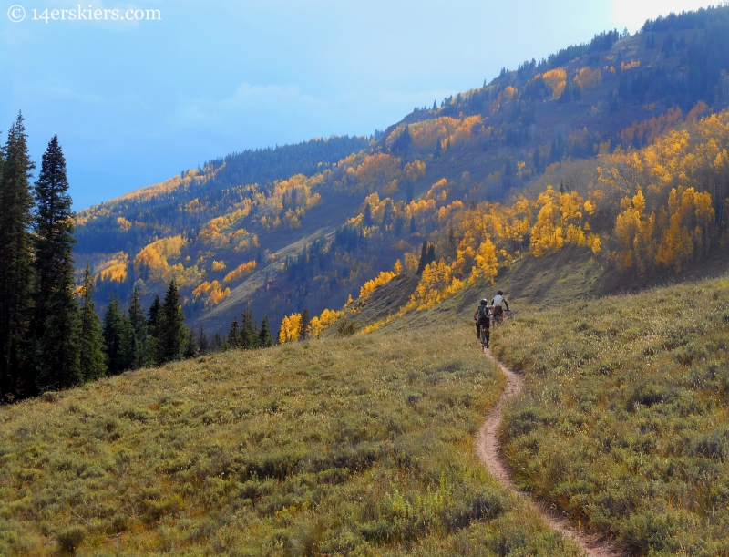 mountain biking cement creek trail