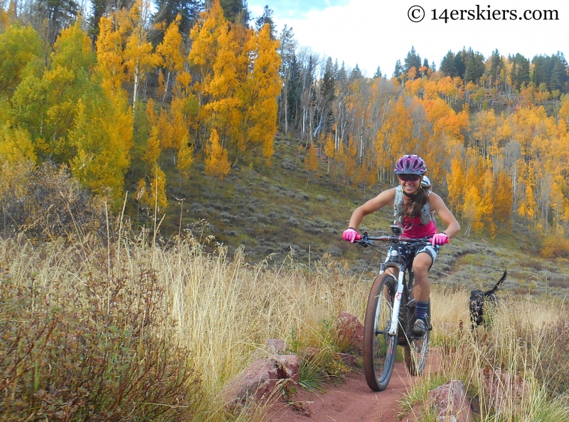 mountain biking Cement Creek trail