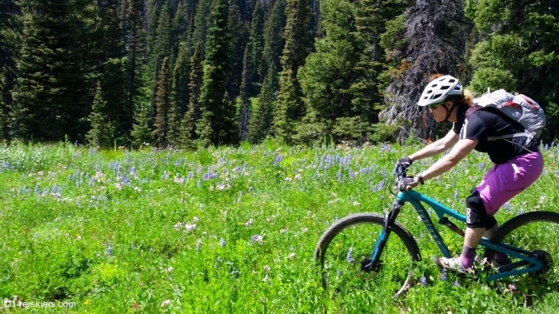 Brittany Konsella mountain biking Soda Mountain near Steamboat Springs.