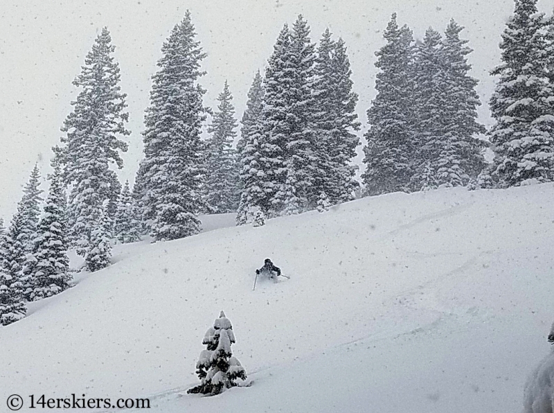 Backcountry skiing in Crested Butte, CO.