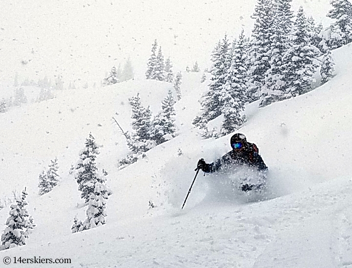 Backcountry skiing in Crested Butte, CO.