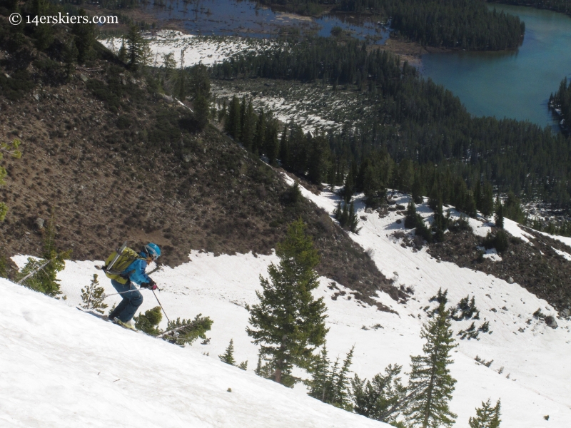 Brittany Konsella skiing Mt. St. John