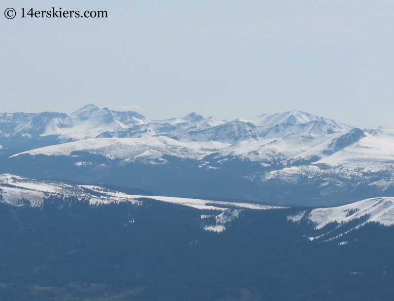 Looking toward San Luis from Sunshine Peak. 