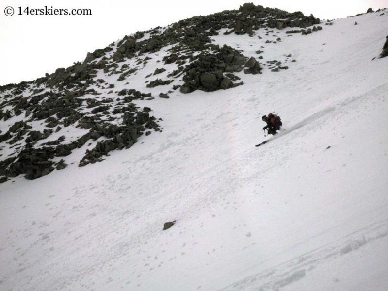 Brad Bond backcountry skiing on Tabeguache.