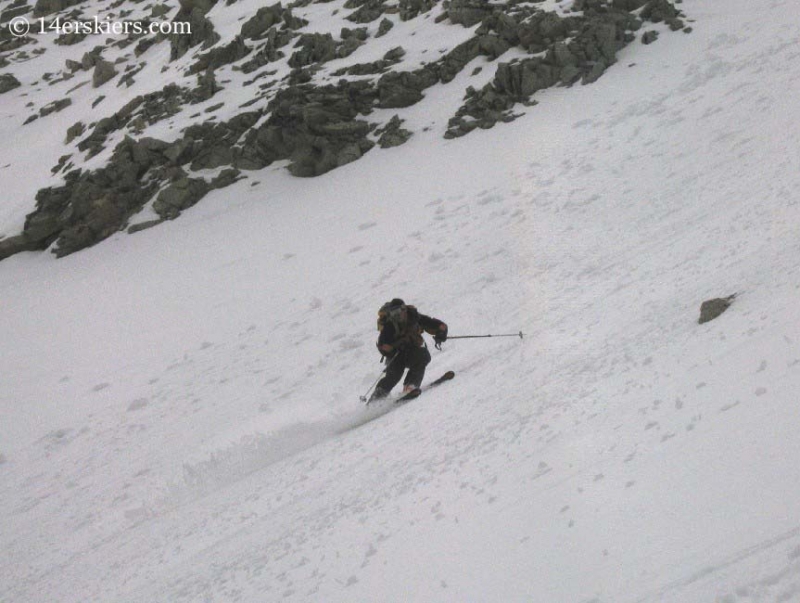 Brad Bond backcountry skiing on Tabeguache.