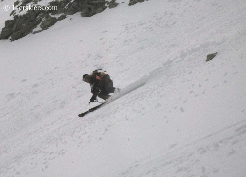 Brad Bond backcountry skiing on Tabeguache.