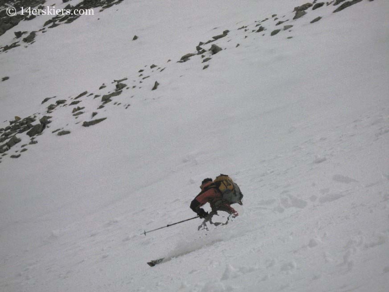 Brad Bond backcountry skiing on Tabeguache.