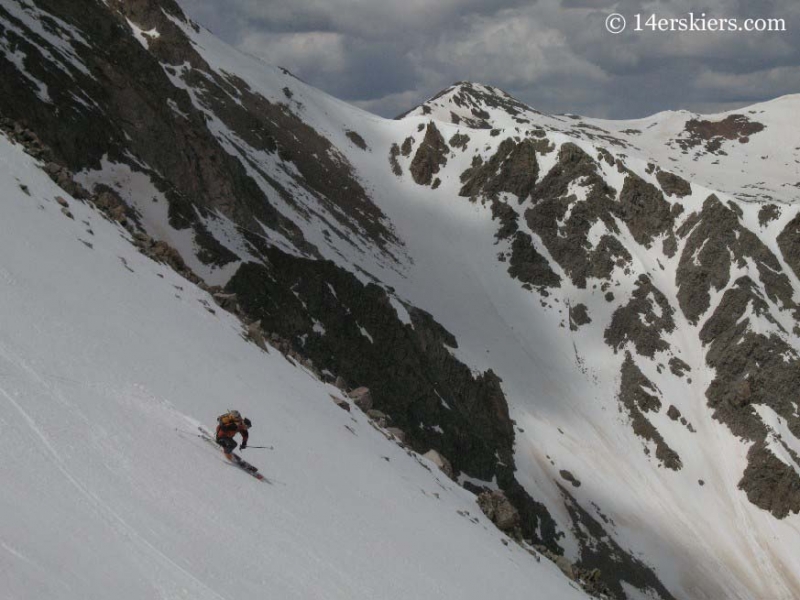 Brad Bond backcountry skiing on Tabeguache.