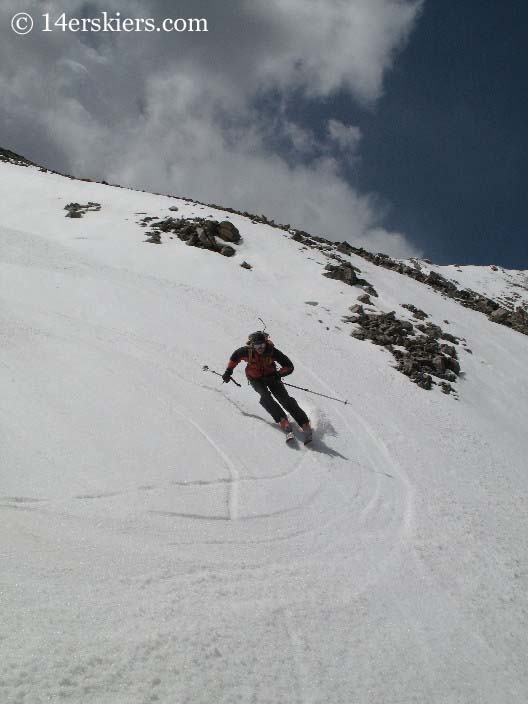 Brad Bond backcountry skiing on Tabeguache.