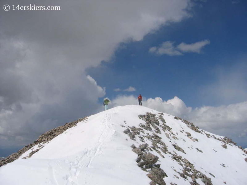 Frank & Brittany Konsella on the summit of Tabeguache Peak. 