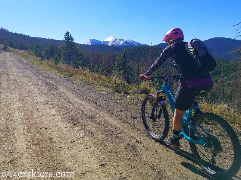 Mountain biking Marshall Pass to Colorado Trail to Tank Seven