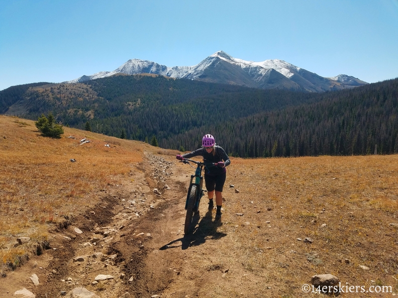 Mountain biking Marshall Pass to Colorado Trail to Tank Seven