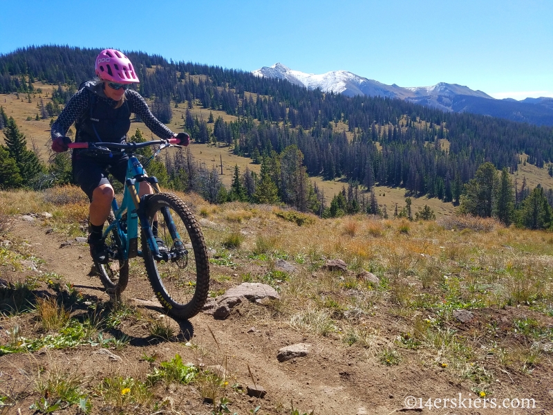 Mountain biking Marshall Pass to Colorado Trail to Tank Seven