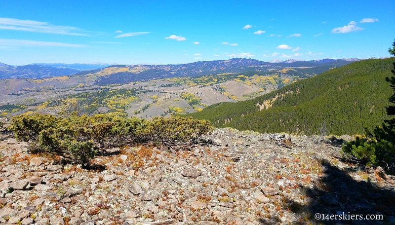 Mountain biking Marshall Pass to Colorado Trail to Tank Seven