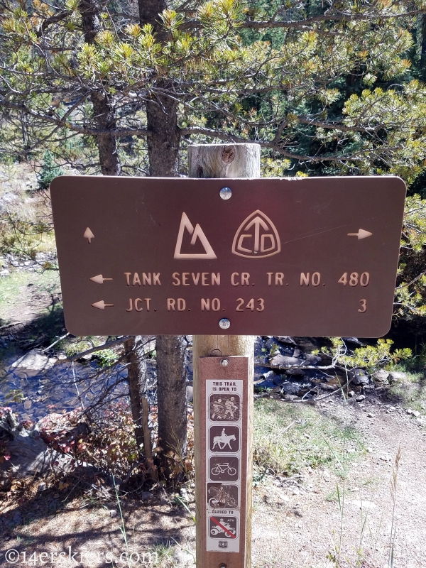 Mountain biking Tank Seven trail near Sargents, CO.