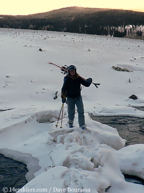 Brittany Walker Konsella backcountry skiing Tenmile Canyon