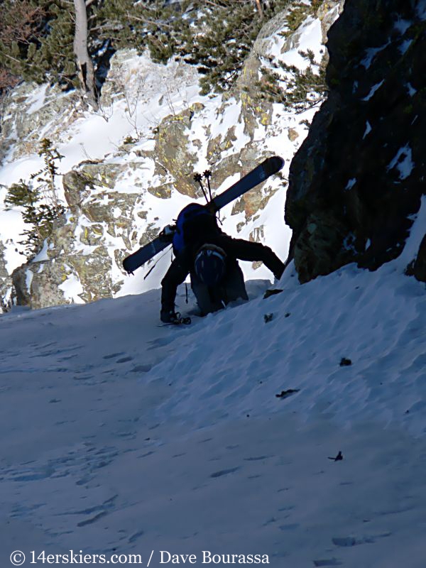 Brittany Walker Konsella backcountry skiing Tenmile Canyon