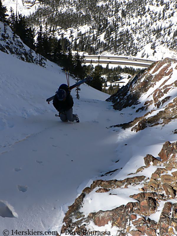 Brittany Walker Konsella backcountry skiing Tenmile Canyon