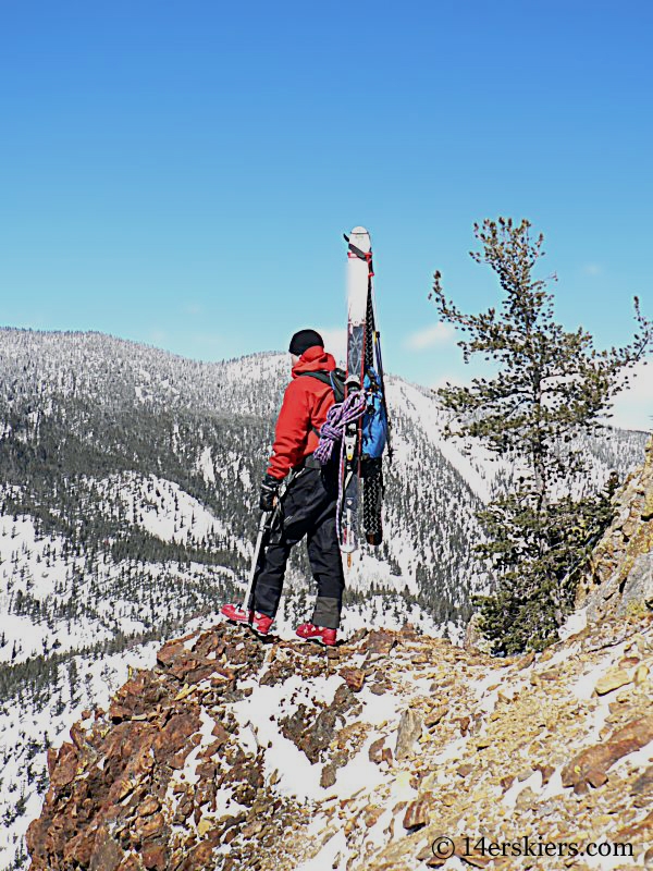 Dave Bourassa backcountry skiing Tenmile Canyon