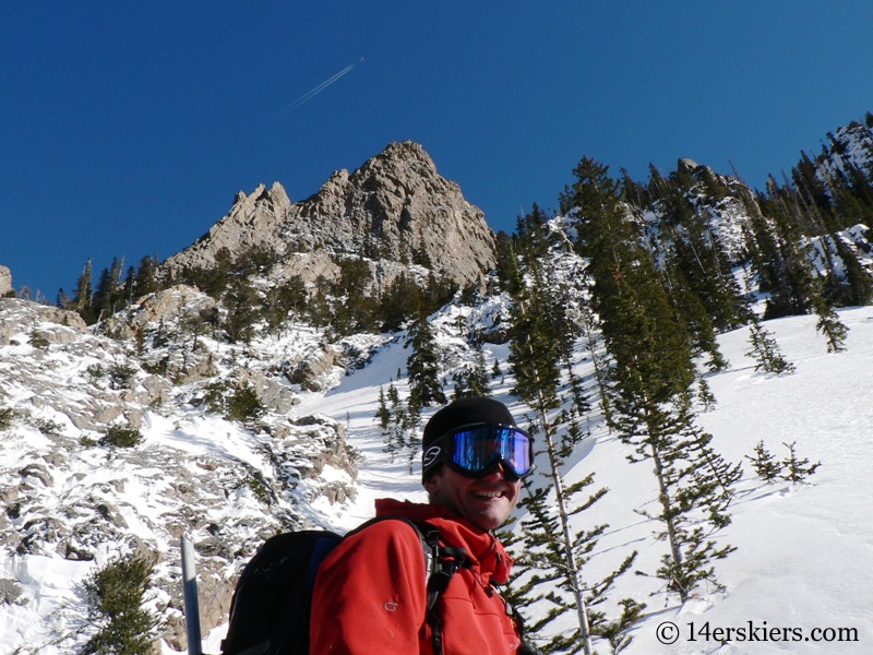 Dave Bourassa backcountry skiing Tenmile Canyon