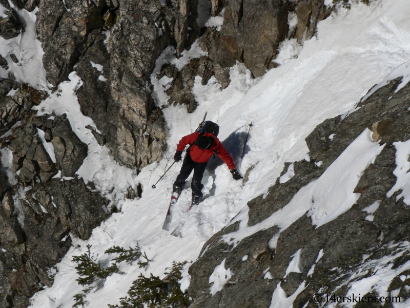 Dave Bourassa backcountry skiing Tenmile Canyon