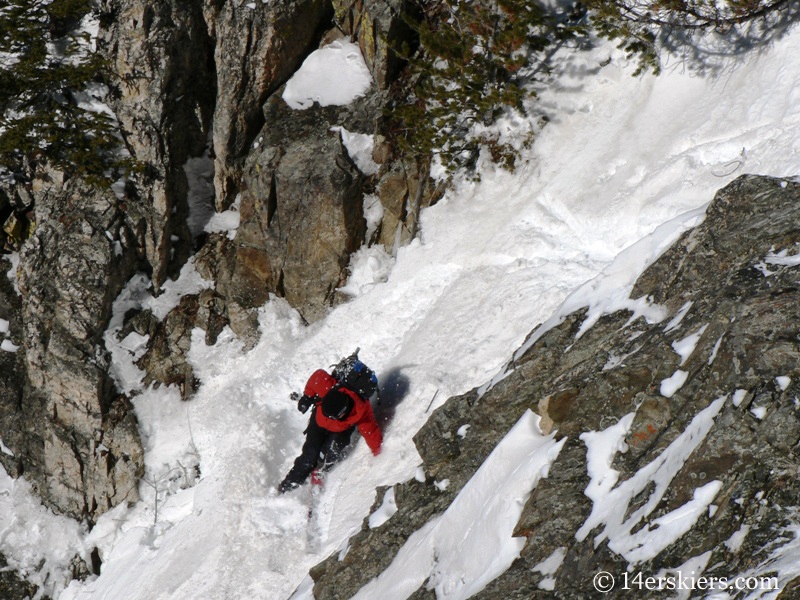 Dave Bourassa backcountry skiing Tenmile Canyon