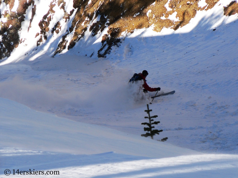 Dave Bourassa backcountry skiing Tenmile Canyon