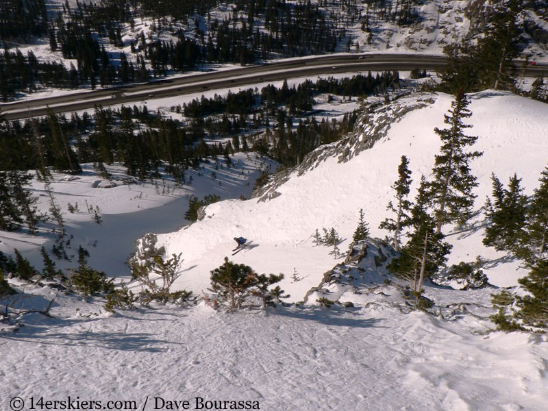 Brittany Walker Konsella backcountry skiing Tenmile Canyon