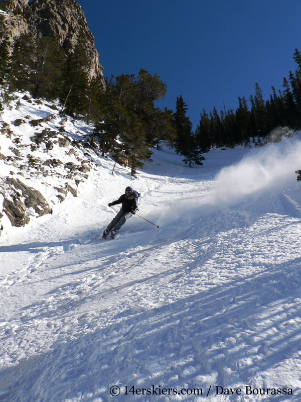 Brittany Walker Konsella backcountry skiing Tenmile Canyon