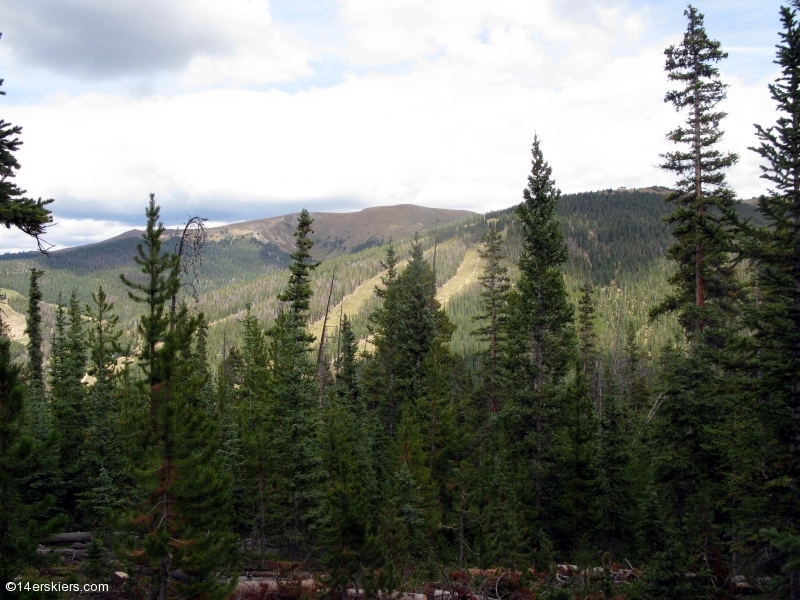 Mountain biking Tiger Run near Breckenridge, CO.