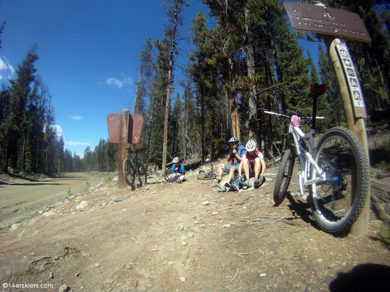 Mountain biking Texas Ridge in Taylor Park, CO