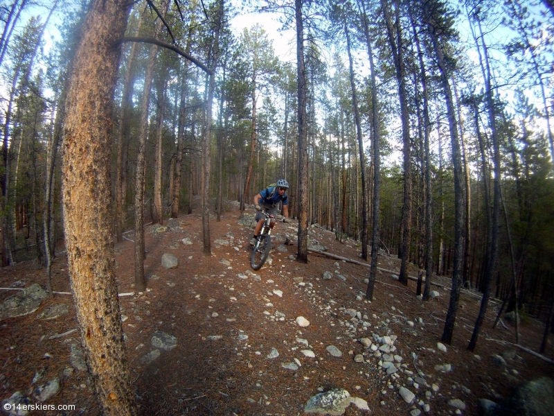 Mountain biking Texas Ridge in Taylor Park, CO