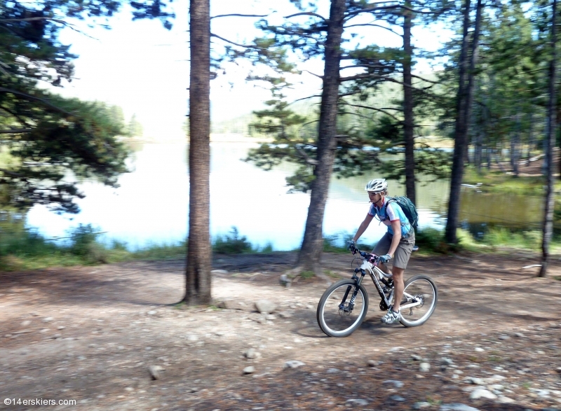 Mountain biking Texas Ridge in Taylor Park, CO