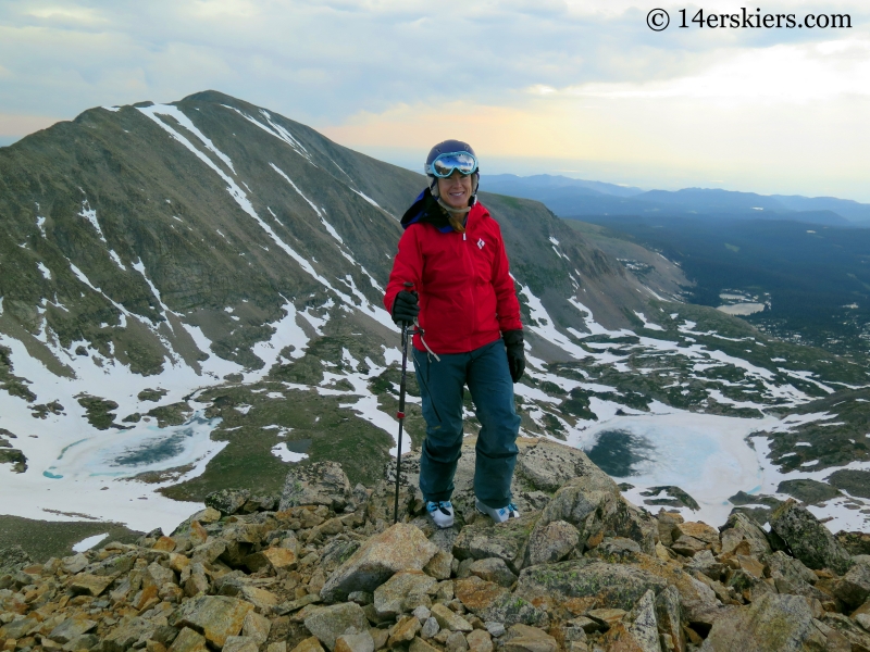 Brittany Konsella on the summit of Mount Toll. 