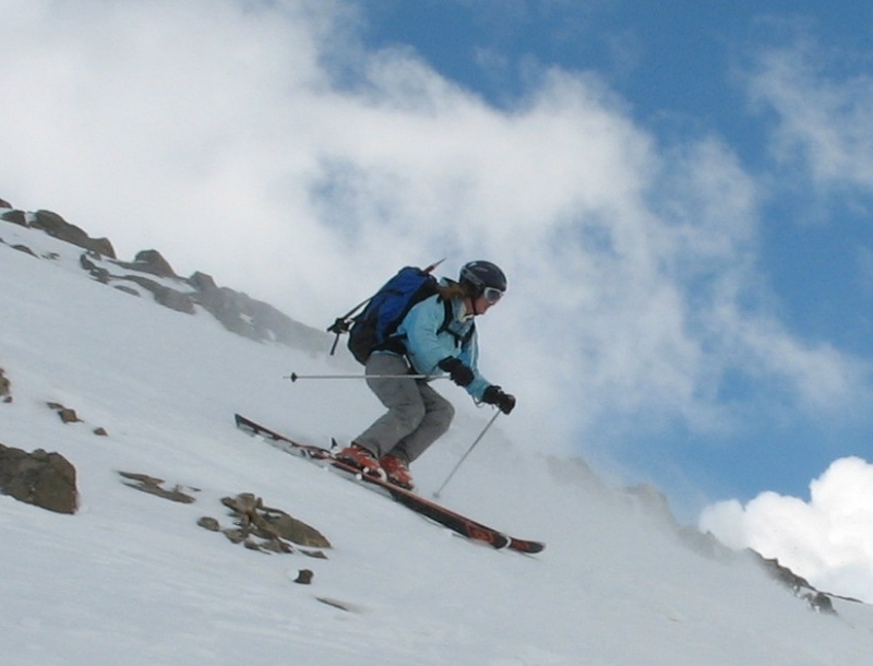 Torreys Peak ski, Brittany Walker Konsella