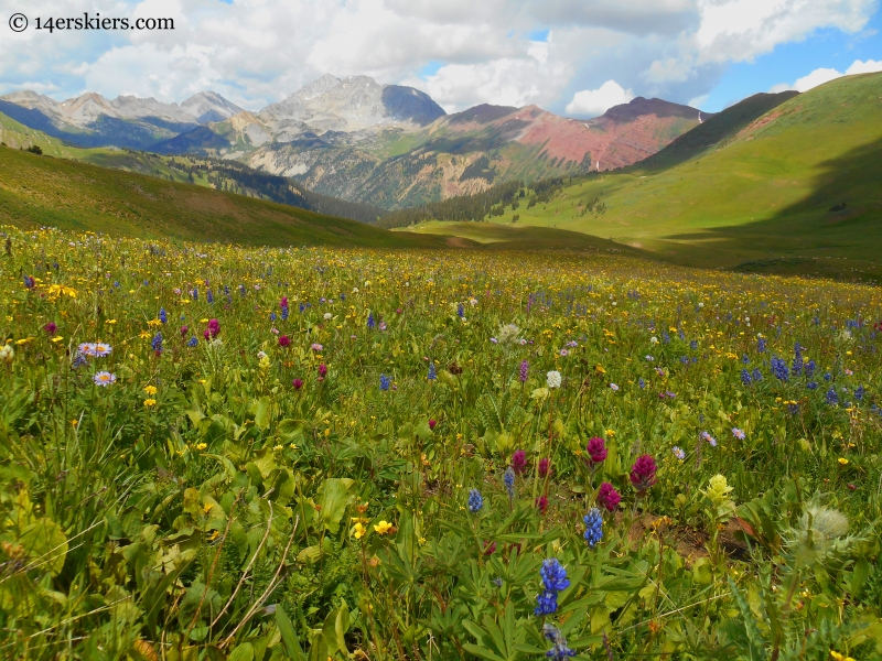 snowmass seen from hidden basin