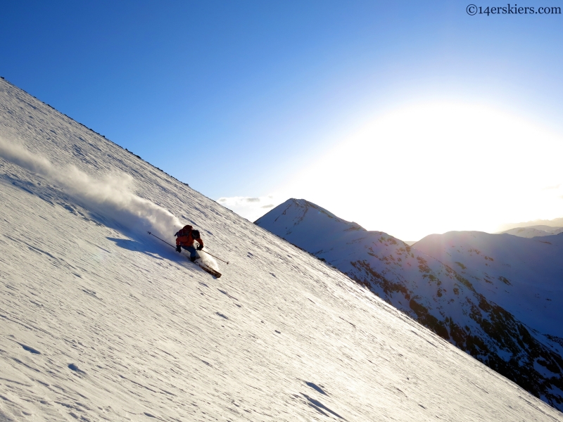 Gary Fondl skiing Torrey's Peak