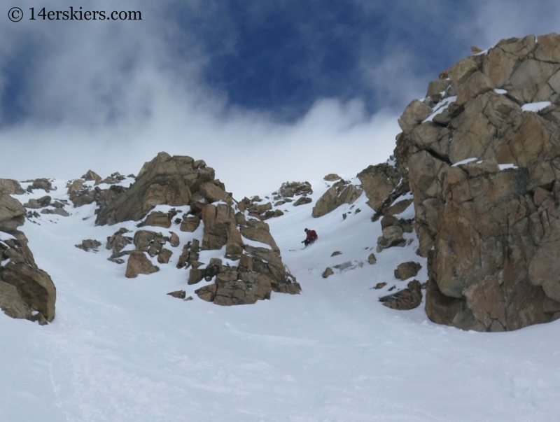 Keith backcountry skiing on Twining Peak. 