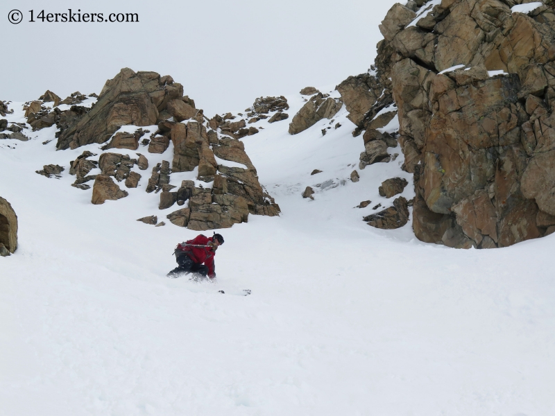 Keith backcountry skiing on Twining Peak.
