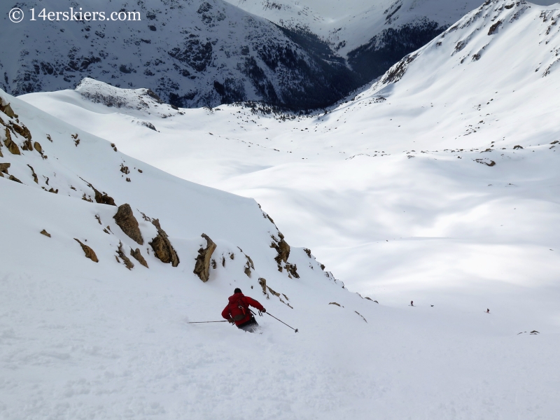 Keith backcountry skiing on Twining Peak.