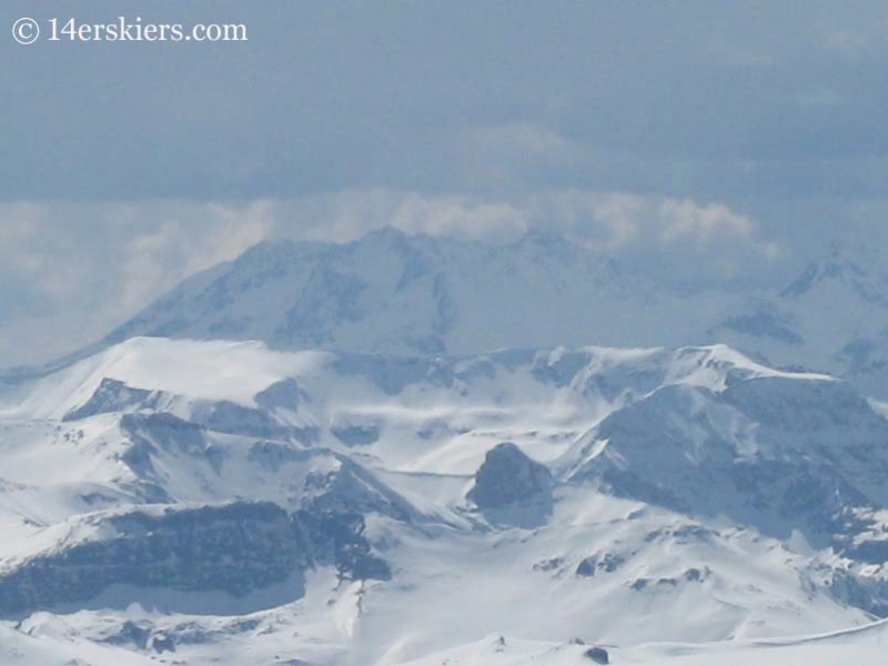 Wilson Group of the San Juans seen from the summit of Uncompahgre. 