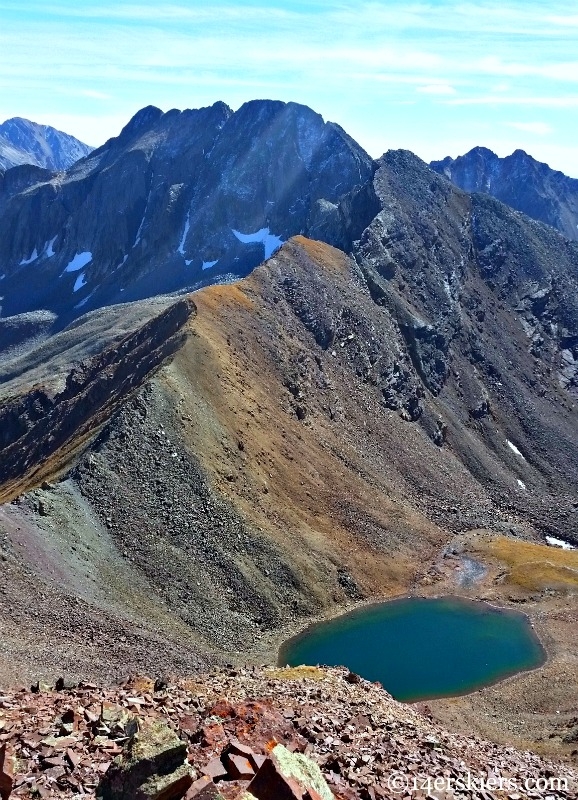 Alpine lake and Precarious Peak. 