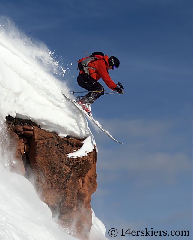 Dave Bourassa backcountry skiing on Vail Pass.
