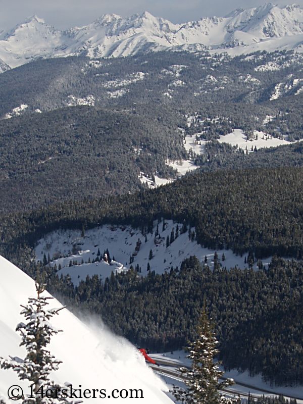 Dave Bourassa backcountry skiing on Vail Pass.