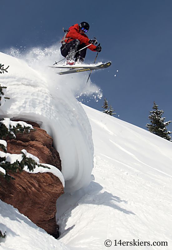 Dave Bourassa backcountry skiing on Vail Pass.