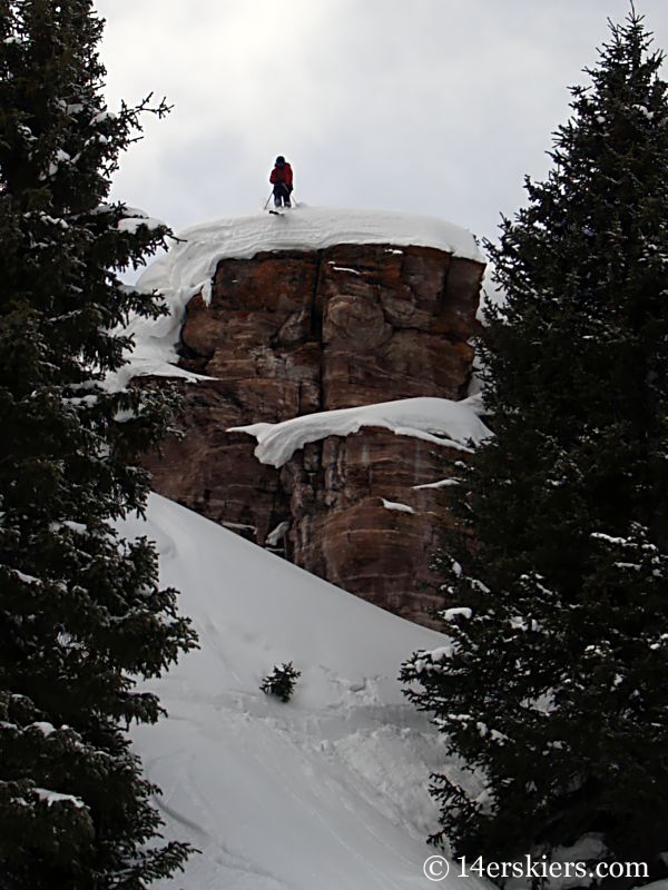 Dave Bourassa backcountry skiing on Vail Pass.