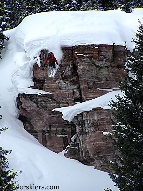 Dave Bourassa backcountry skiing on Vail Pass.