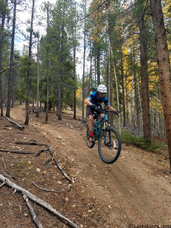 Mountain biking Wuanita Trail near Whitepine, CO