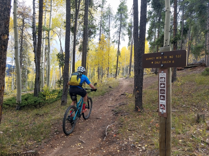 quakey mountain trail mountain biking